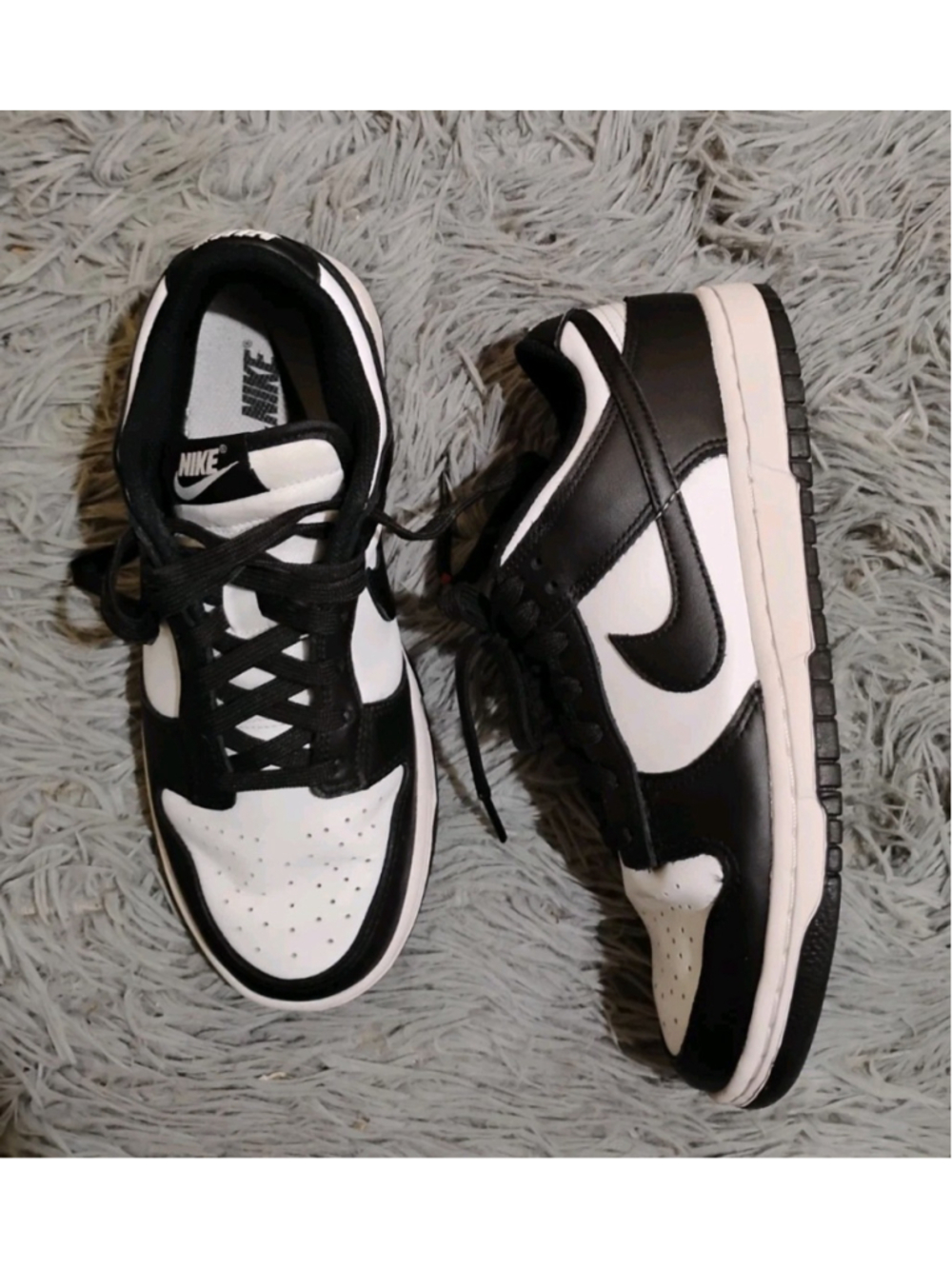 Nike Dunk Low Panda Women Size 7.5 White Black Sneakers DD1503-101